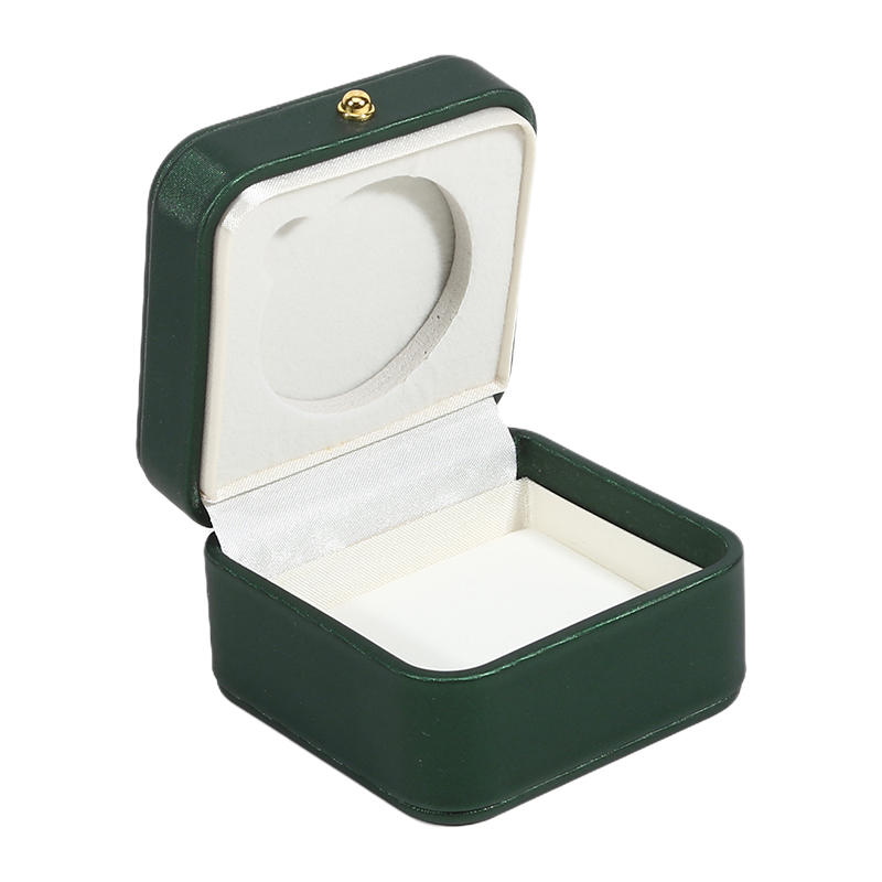 PU  Storage Box Decoration Buckle Medal Box 45MM Groove Box Commemorative Box groove 45mm темно-зеленого