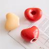 Heart Shaped Ceramic Candlestick Holder Small Romantic Candle Holder for Wedding Party Dinning Table Centerpiece Home Decor