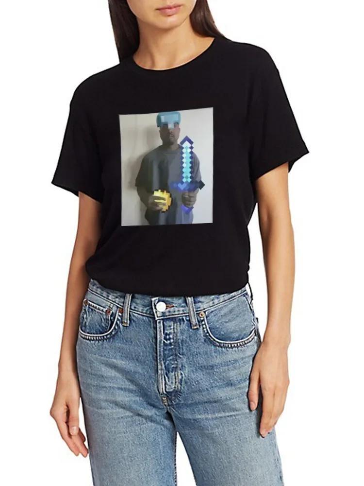 Unisex Funny Kanye West Meme T-Shirt Women Vintage Hip Hop Rap Style Tshirt Unisex Short Sleeve T Shirt Streetwear Women Clothing