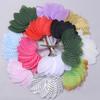 40pcs Colorful Artificial leaves Fake Silk Plant For DIY Wedding Birthday Party Home Bouquet Wreath Crafts Scrapbooking Decor