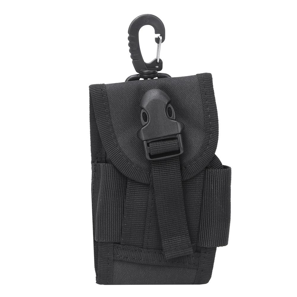 Outdoor Multi Functional   Waist Pouch Molle Belt for 4.5inch Mobile Phone Bag with Buckle(Black )