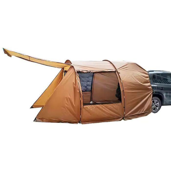 Tenda de carro traseira 5-6 pessoas GI69 Vanit tenda túnel tenda familiar impermeável 520 x 300 x 200 cm castanho