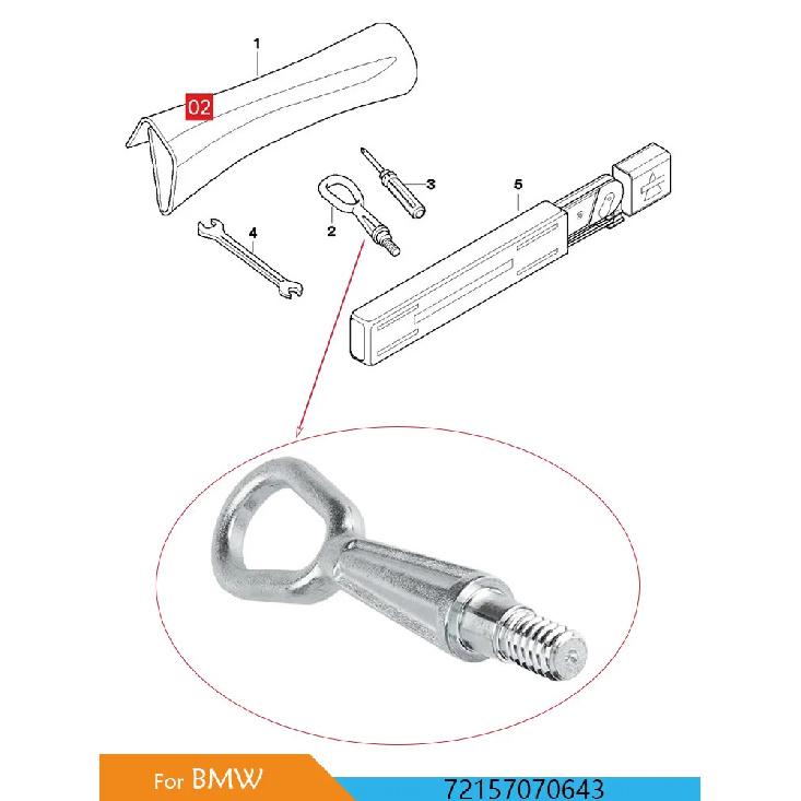 Tools Trailer Hook Towing Eye Hook Part 72157070643 For BMW 1 3 5 6 7 Series X3 X5 X6 Z4 MINI R55 R58 R56 R59 E87 E82 E90 E92