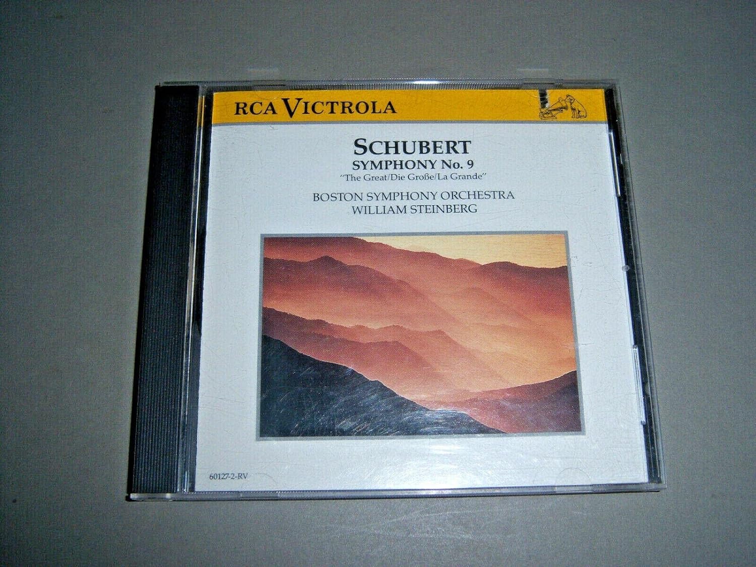 

CD SCHUBERT, STEINBERG; BSO - Symphony 9 Great 601272RV US Classical Used