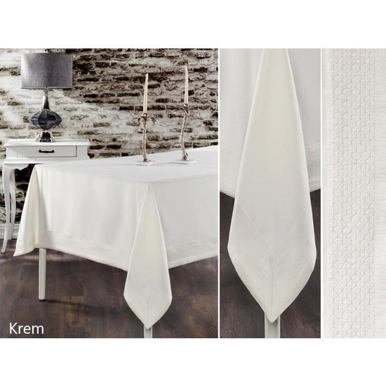 

Скатерть Karna Home Honey с вышивкой 160х300 см