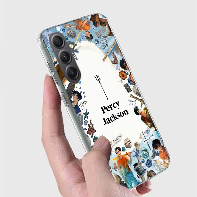 P-Percy J-Jackson Poseidon Camp Half-Blood Phone Case for Samsung A16 A26 A36 A56 A17 A37 A57 A07 A06 A02S A03 A04S A05S Galaxy