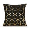 Golden Geometric Cushion Cover Square Pillowcase Comfortable Pillow Cover  Home