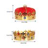 King Crown Hat Royal King Crowns Party Hat King Queen Crowns Birthday Crown Hat Halloween Headwear Costume Accessories