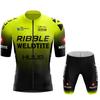 Huub Tuta da Ciclismo da Bicicletta a Manica Corta da Uomo Abbigliamento Estivo da Strada Asciugatura Rapida Traspirante Pantaloni da Mountain Bike Vestibilità Slim