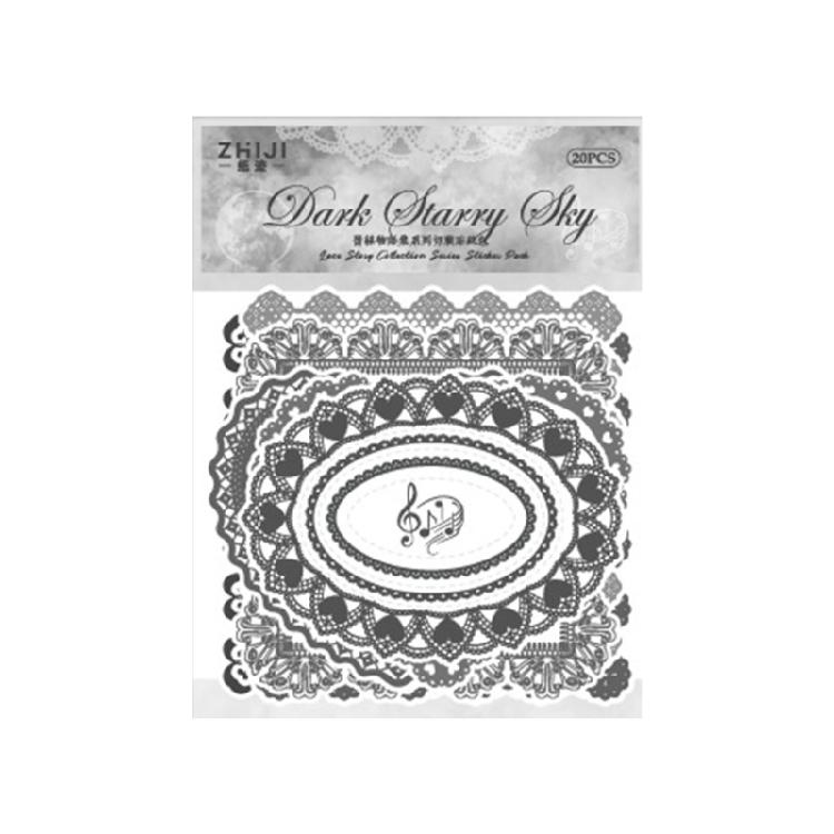 20 Sheets Landscape Sticker Stationery Sticker Scrapbook Sticker Decorative Sticker for Photocards Journal Decoration