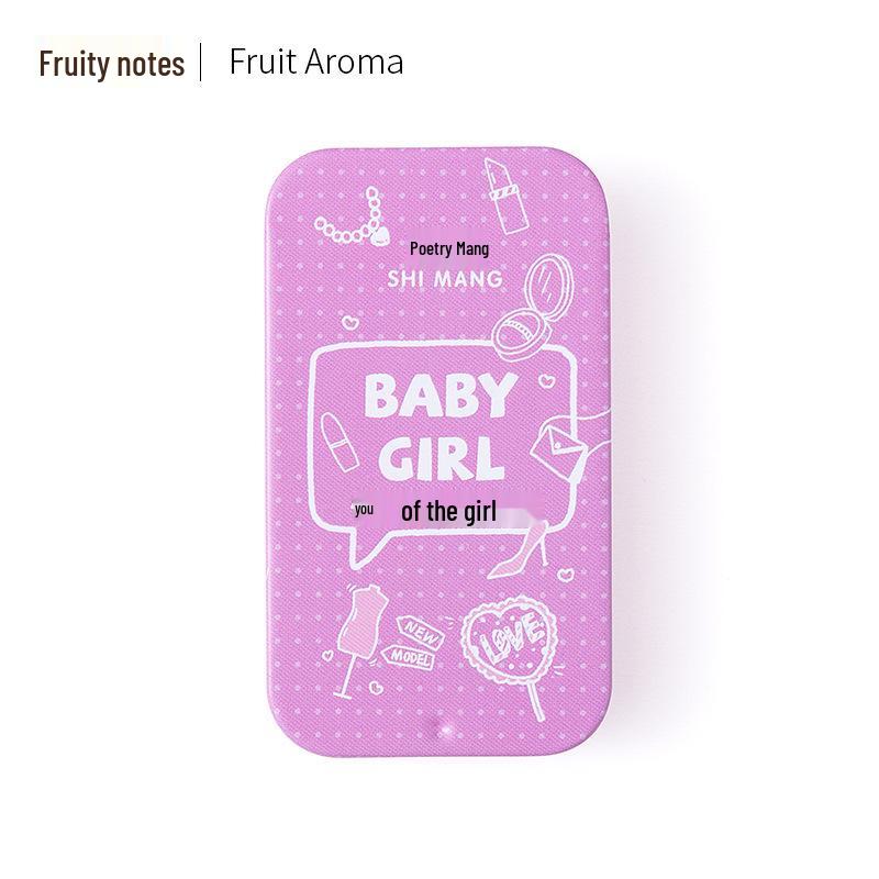 Shi Mang Peach Milk Portable Solid Perfume Balm - Long-lasting Light Fragrance for Students