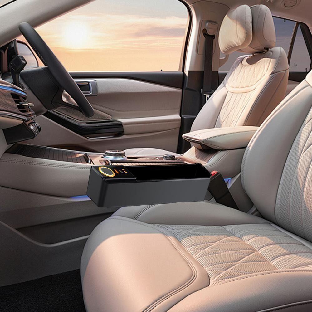 With Charge Port Car Seat Gap Filler Organizer Car Interior Storage Box  Glasses Phones Storage