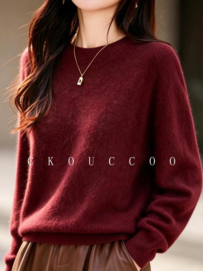 Odd Size Clearance: Women’s Cashmere Wool Seamless Knitwear - Soft, Cozy Pullover for Autumn/Winter