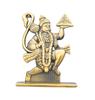 Unique Hanuman Ji Idol, Double Sided Design Bajrang Bali Murti, Gold, Brass Idol