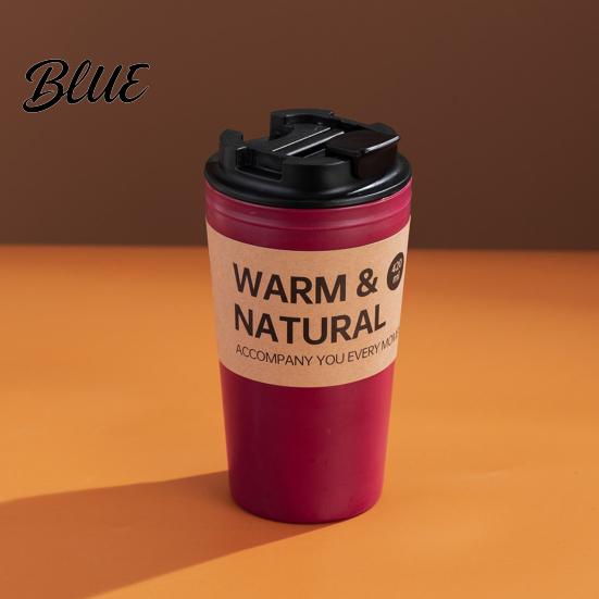 Water Bottle 420ml Coffee Mug Capacity Plastic Grade Large Cup Food Juice Anti-slip with Dust-proof