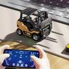 Precision 2.4G Tabletop RC Forklift Engineering Vehicle 1/64 Mini Remote Control Alloy Forklift Desktop Toys Model Gift for Boys