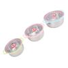 3PCS Set Mixing Bowl Multifunctional Stainless Steel Storage Nesting Bowl with Lid Type 2