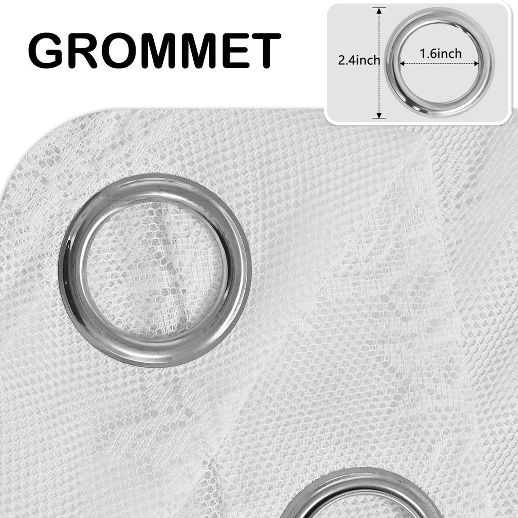 1/2 Panels Sheer Curtains Floral Semi Transparent Light Filtering Rod Pocket Voile Drapes Window Curtain for Bedroom Living Room