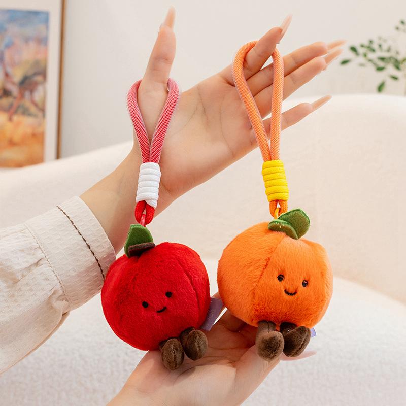 Portachiavi Peluche Varie Frutta Bambole Frutta Carine Mirtillo Pitaya Anguria Mangostano Kawaii Decorazione Borsa Regalo Per Ragazza