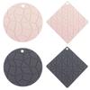 Non Slip Heat Insulation Pad Simple Tableware Pad Creative Silicone Pot Mat  Restaurant
