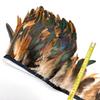 5-10Meter Natural Chicken Rooster Tail Feathers Trims Fringe Plumas Wedding Party Dress Decoration Needlework Accessories13-18cm
