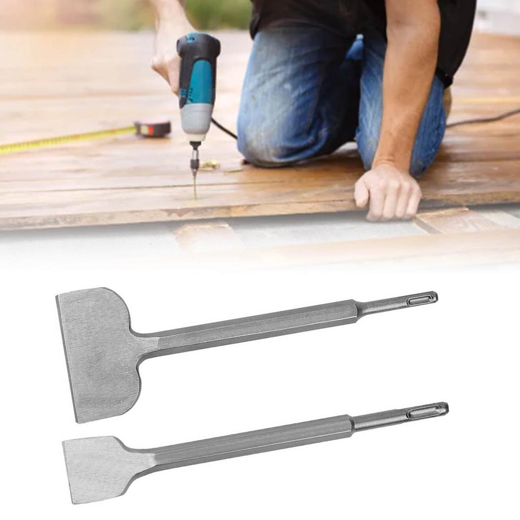 Szerokie dłuto do usuwania płytek Skrobak do podłóg Wygięte dłuto do usuwania płytek z okrągłym trzpieniem