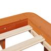 Vidaxl Bed Frame Without Mattress, Waxed Brown, 120X200 Cm, Solid Pine