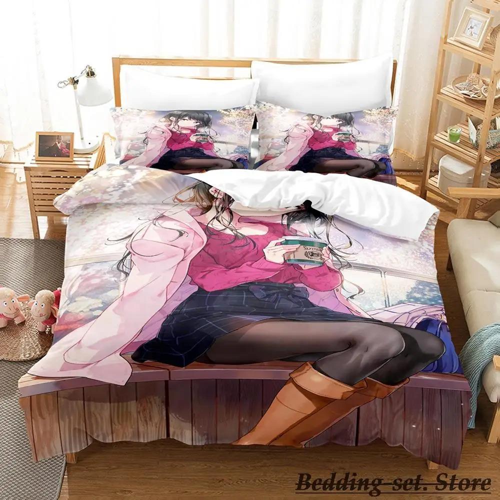 Masamune Kun No Revenge Bedding Set Single Twin Full Queen King Size Bed Set Adult Kid Bedroom Duvetcover Sets Anime Bed