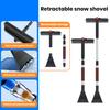 Car Snow Brush And Ice Scraper Brush Extendable Snow Shovel Ergonomic Foam Grip Snow Remove Broom for Windshield & Window Cleaning