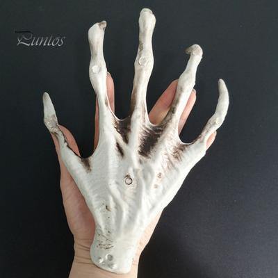1 Pair Halloween Skeleton Hand Realistic Life Size Reusable Haunted House Ghost Festival Spooky Props Holiday Decoration Zombie Hand Party Supplies