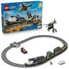 Конструктор LEGO City Пограбування поліцейського поїзда 60508 для хлопчиків і дівчаток віком 7-9 років з іграшками поліцейської машини та поїзда