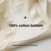 Women's Spring and Summer Pure Cotton 10A Class Antibacterial Extended Crotch Mid Waist Briefs