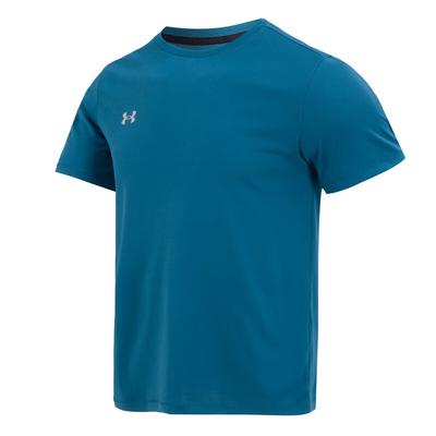 Solid Color Casual Training Crew Neck Short-Sleeve T-Shirt Men Tops Blue 23500505-343