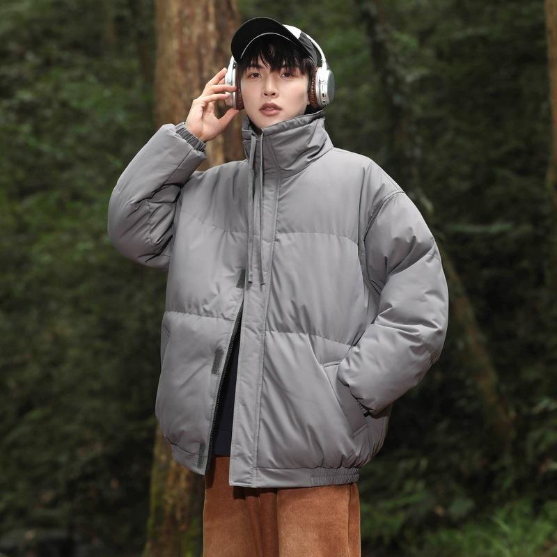 Stand-up Collar Padded Clothes Are The Same for Men and Women. Winter Down Padded Jackets Are Loose and Thickened Padded Clothes. Couples