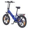 HillMiles Mile 2 City Commuter E-Bike 350W 36V13Ah, Up to 25km/h, Oil Disc Brakes, Full Suspension, 20" Fat Snow Tire Pedelec
