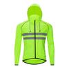 Windproof Cycling Jacket With Hood Breathable Reflective Long Sleeve Outerwear Mountain Road Bike Riding Use