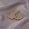 European American Style Luxury Stud Earrings: Elegant Cross-border Niche Hoops, Versatile Celebrity-inspired Accessories