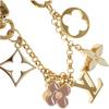 Louis Vuitton M01413 Monogram Bag Charm Gold/pink Metal Women