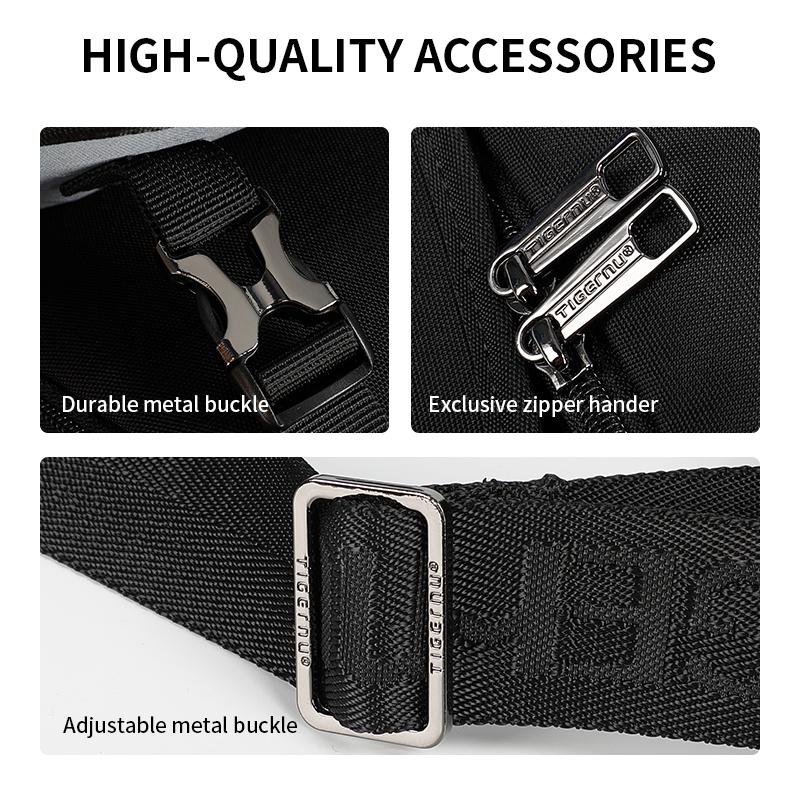 Tigernu Mode Männer 9,5 L Schulter Tasche Leichte Designer Messenger Tasche Für Männer Große Kapazität Casual Sling Tasche Männlichen