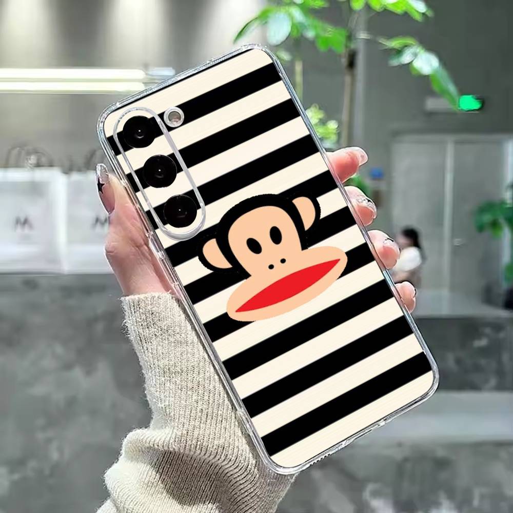Cute Fun American Brand P-Paul Frank Phone Case For Samsung Galaxy A91,80,73,72 ,71,53,52,32 ,31,22,21s,20,Transparent Case