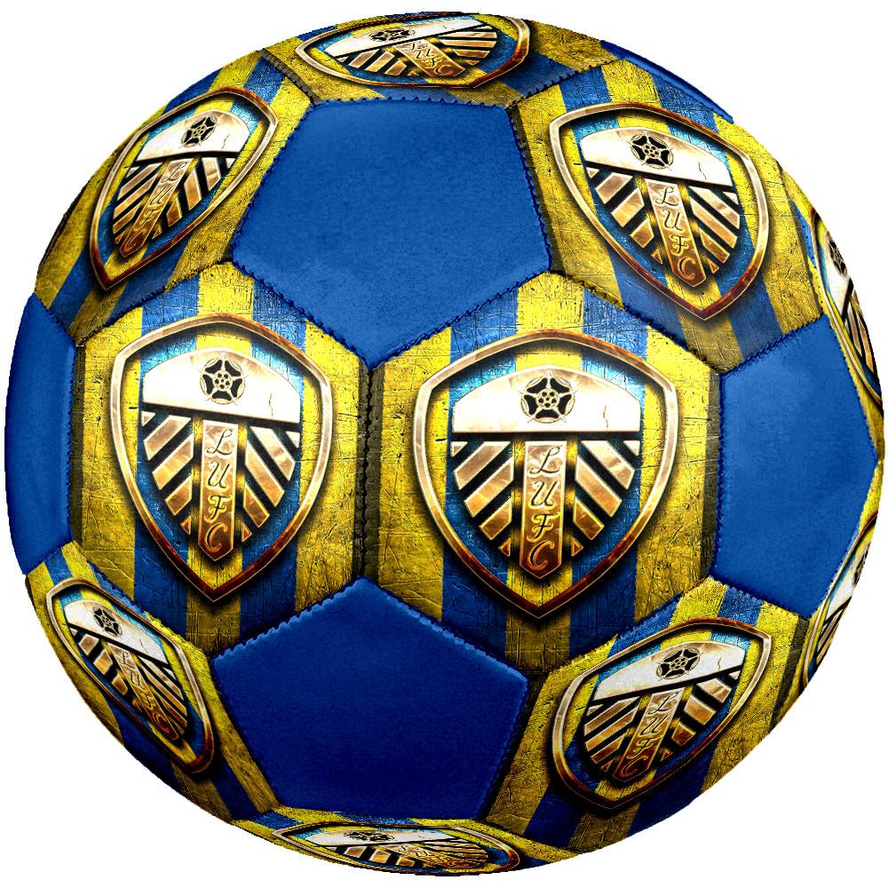 1 pz Pallone da Calcio Leeds United F.C. Misura 5 Pallone da Calcetto Indoor alla Moda Colorato Gioco in Cortile - Ottimo Regalo per Appassionati di Sport HE12