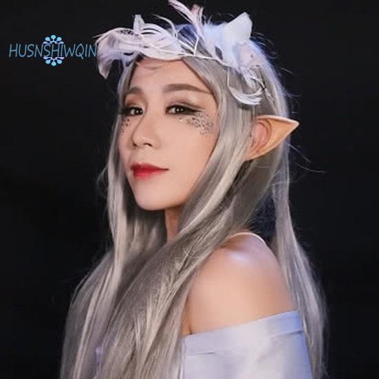 2Pcs Realistic Elf Ears Halloween Makeup Props Add Charm Wide Application Elf Ears for Avatar Goblin Fairy Costumes