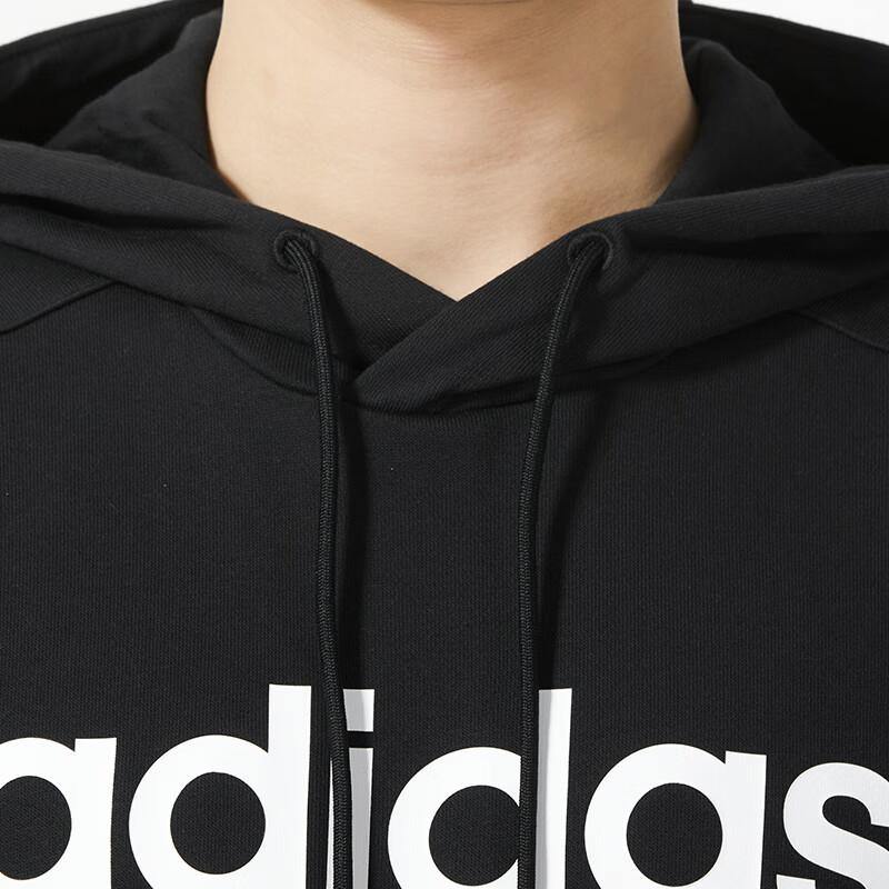 Adidas American Vintage Solid Color Hooded Pullover Casual Long Sleeve Sweatshirt Men Sweatshirt Black JF3320