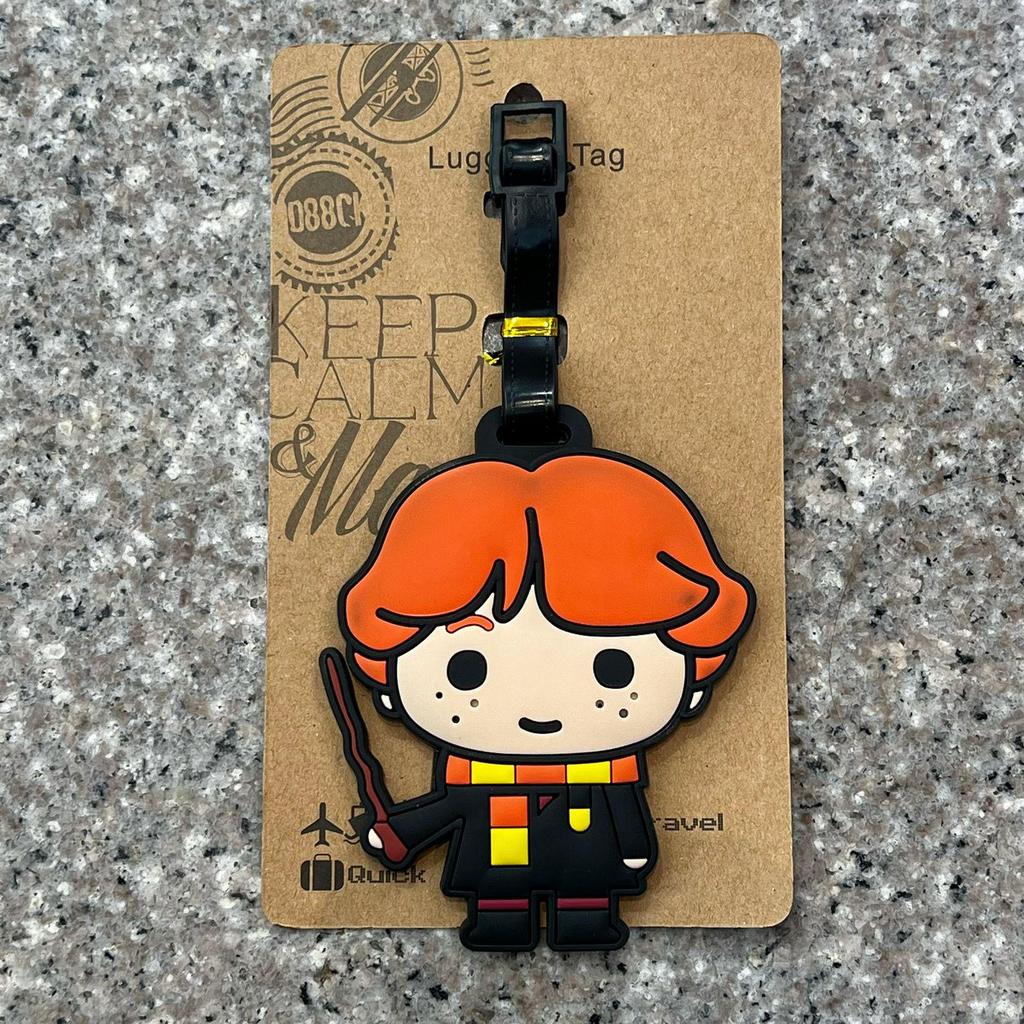 Etichetta per bagagli Accademia di Magia di Harry Potter: Design di Hermione e Ron