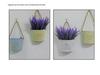 Retro Wrought Iron Wall-Mounted Hanging Flower Vase and Basket for Indoor/Outdoor Décor