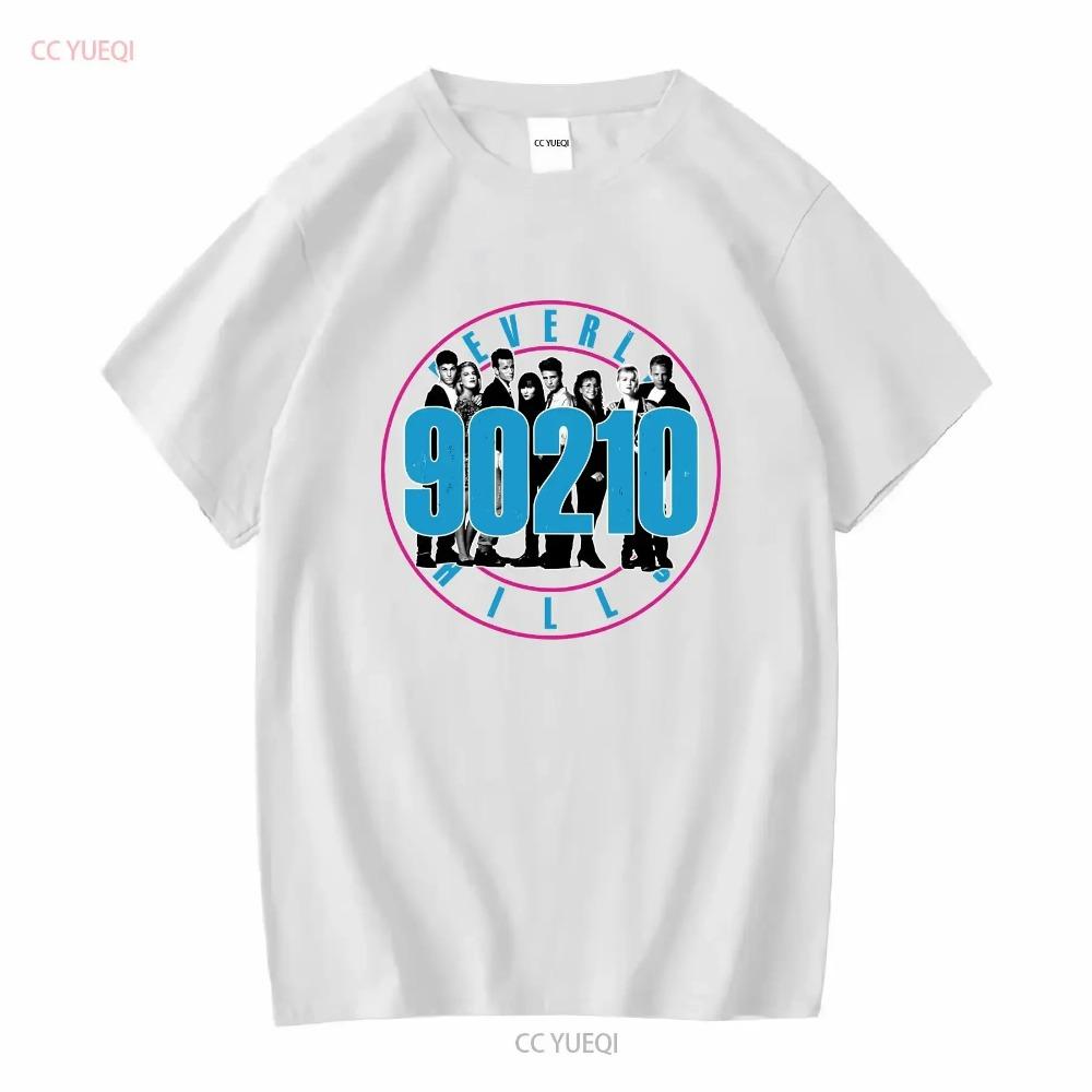 Tričko s obsazením Beverly Hills 90210 vintage prané ležérní značkové oblečení pohodlný všestranný top pro každodenní nošení prodyšné