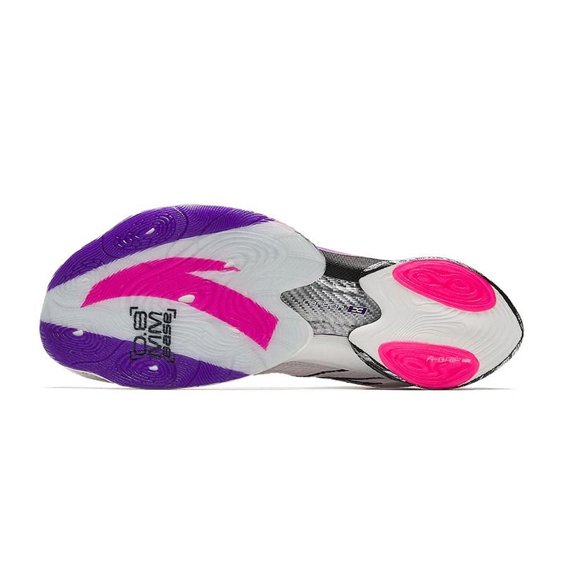 New Anta C10 Pro Slip Resistant Breathable Low Top Casual Running Shoes Women's White Purple Pink 122445574-6