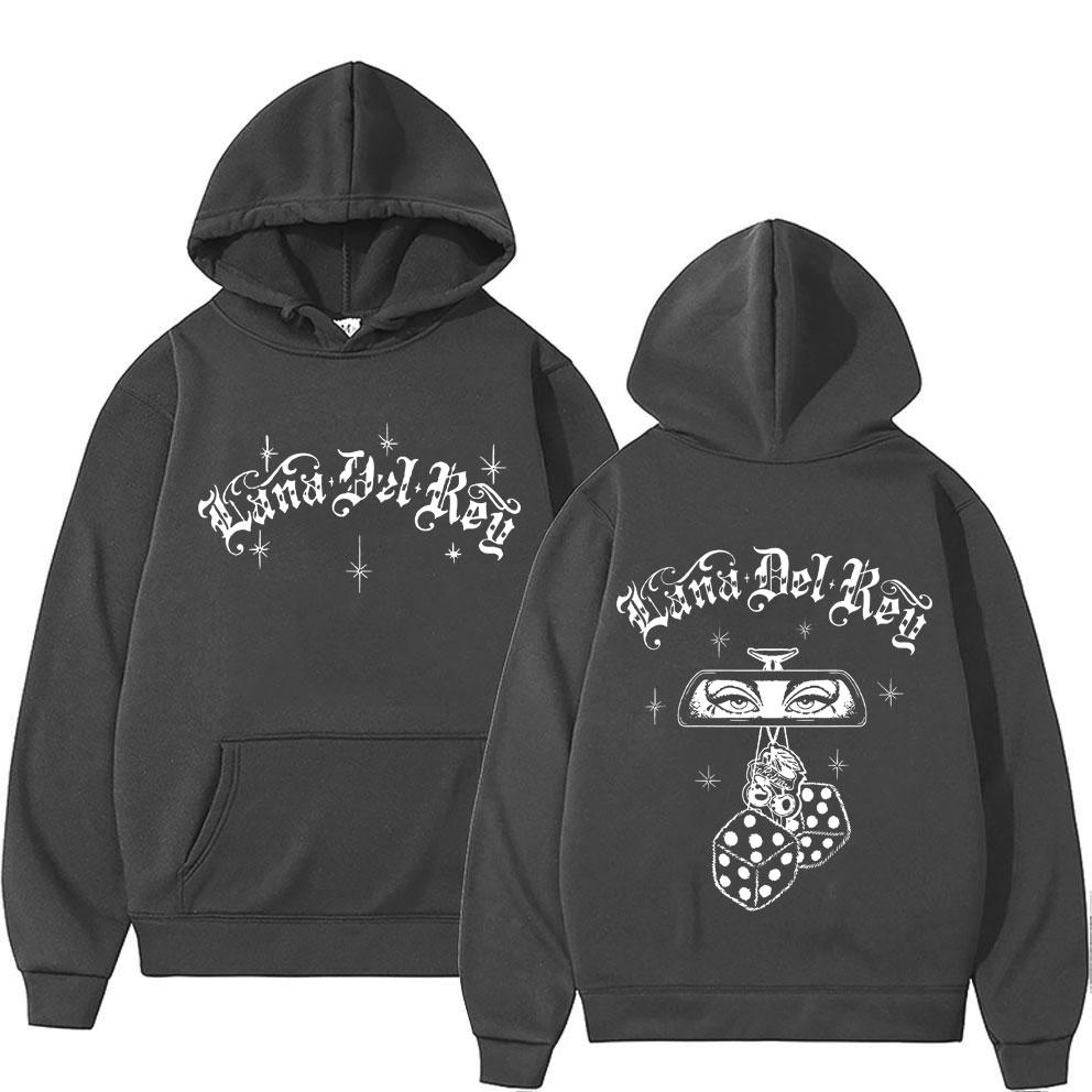 Singer Lana Del Rey 2023 Tour Print Pullover Hoodies Women Fashion Hip Hop Hoodie Winter Aesthetic Long Sleeve Sweatshirts