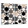 GLASS CUTTING BOARD 2x 30x52 MOSAIC