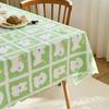 Dining Table Cloth Waterproof And Anti-Scalding Rectangular Light Luxury High-End Flannel Coffee Table Mat Table Mat